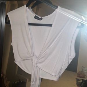 Pretty Little Thing tie shirt size L - never worn but tags off.